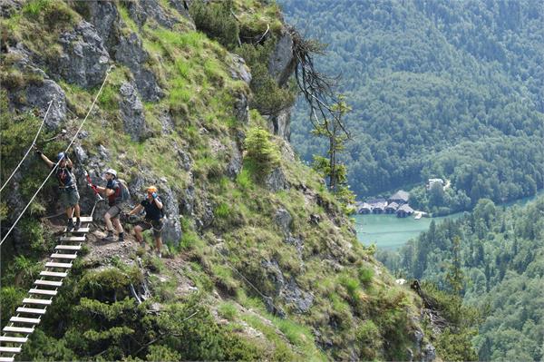 Der Grünstein Klettersteig